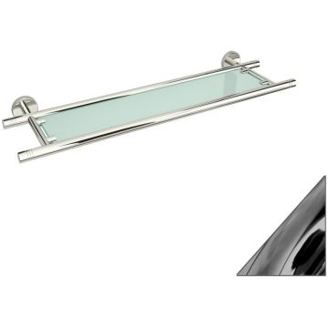 Полка Сунержа (Sunerga) Каньон стеклянная, длина 600 Черный хром 01-3003-0600