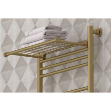 Полка Сунержа (Sunerga) прямая 4П, длина 370 мм Матовое ЗОЛОТО 032-2012-4370