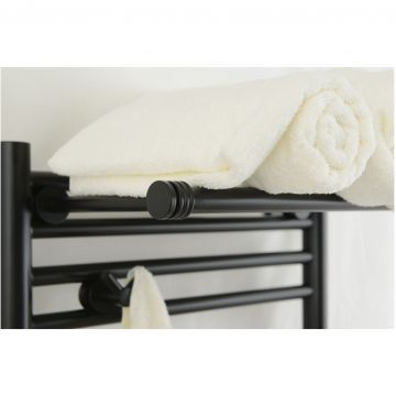 Полка Сунержа (Sunerga) прямая 4П, длина 370 мм Черный хром 01-2012-4370