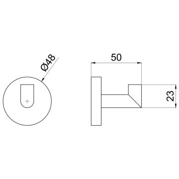 Крючок Allen Brau (Аллен Брау) Priority 6.31001-31, черный матовый