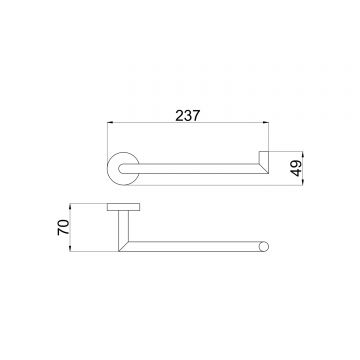 Держатель для полотенец Allen Brau (Аллен Брау) Priority 6.31010-31, черный матовый
