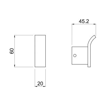 Крючок Allen Brau (Аллен Брау) Infinity 6.21001-31, черный матовый