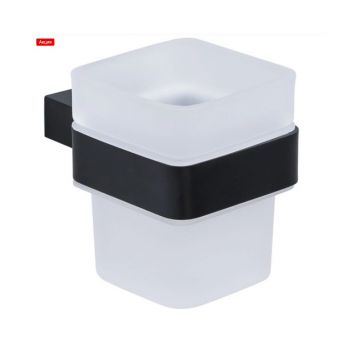 Стакан для зубных щеток Allen Brau (Аллен Брау) Infinity 6.21002-31 белый, черный матовый