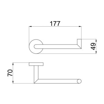 Держатель для туалетной бумаги Allen Brau (Аллен Брау) Priority 6.31007-GB, брашированное золото