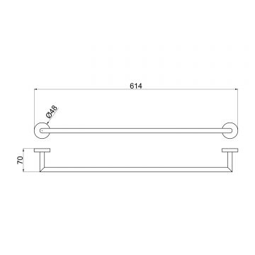 Держатель для полотенец Allen Brau (Аллен Брау) Priority 6.31011-BN,брашированный никель