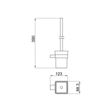 Ёршик для унитаза Allen Brau (Аллен Брау) Infinity 6.21008-00 белый,хром