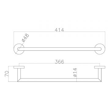 Держатель для полотенец Allen Brau (Аллен Брау) Priority 6.31A11-00, хром