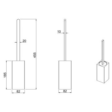 Ёршик для унитаза Allen Brau (Аллен Брау) Infinity 6.21009-00, хром
