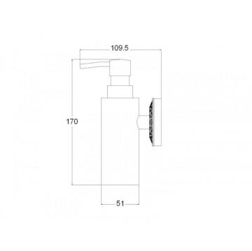 Дозатор жидкого мыла Bronze de Luxe (Бронз Де Люкс) Windsor K25027 бронза