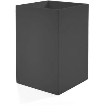 Ведро 3SC (3СК) Mood Black, без крышки, 20х30х20 см, композит Solid Surface, Черный матовый, MN65A