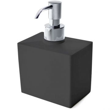 Дозатор настольный 3SC Mood Black композит Solid Surface, Хром, MN01DASL