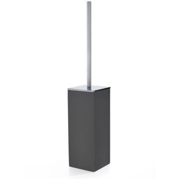 Туалетный ершик 3SC (3СК) Mood Black напольный композит Solid Surface, Хром, MN17ASL