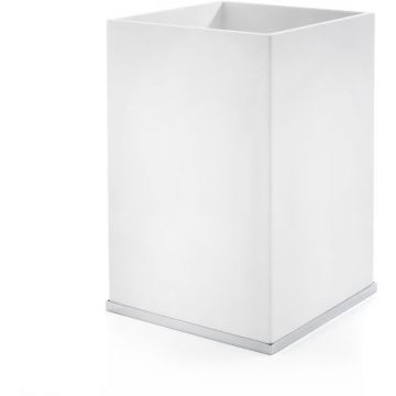 Ведро 3SC (3СК) Mood Deluxe композит Solid Surface без крышки 20х30х20 см Хром MDW65ASL