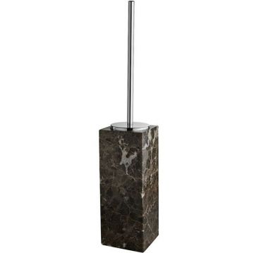Туалетный ершик 3SC (3СК) Palace marmo напольный, мрамор Emperador dark, Хром, PA17AEMSL