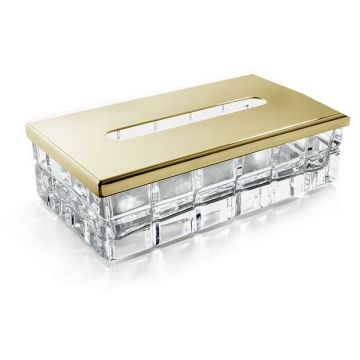 Контейнер для бумажных салфеток 3SC Palace 23х12,5х12 см прямоугольный настольный Золото PA70ACRGD