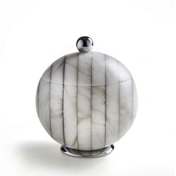 Баночка универсальная 3SC (3СК) Rigato D=15/h20 см с крышкой настольная Хром AL48SL