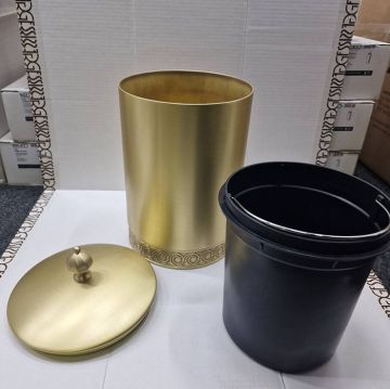 Ведро 3SC (3СК) Bally 22х30 см с крышкой, ручка Zar, FSC65/02LX