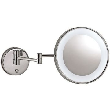 Зеркало косметическое настенное 3SC (3СК) Hotel & Hotel с LED-подсветкой, Хром, ING09SL