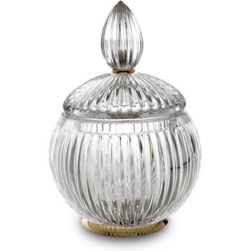 Универсальная баночка 3SC Elegance, D=15 см, h=20 см, с крышкой, настольная, Золото, EL48ACRGD