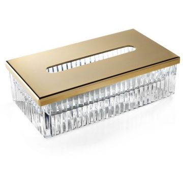 Контейнер для бумажных салфеток 3SC Elegance 23х7х12,5 см Латунь EL70ACRLX
