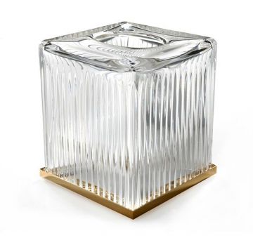 Контейнер для бумажных салфеток 3SC (3СК) Elegance квадратный настольный 13х13х15 см Золото EL71ACRGD