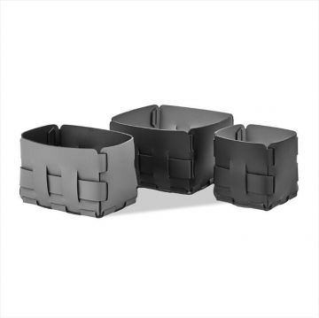 Корзинка ADJ Mini Bottega 19х19х13 см Черный 1019.01/03