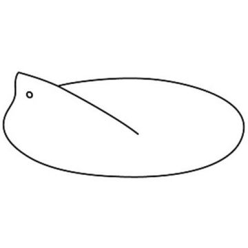 Крышка для корзины для белья ADJ (АДЖ) D40 см. панна котта 0044.10/16