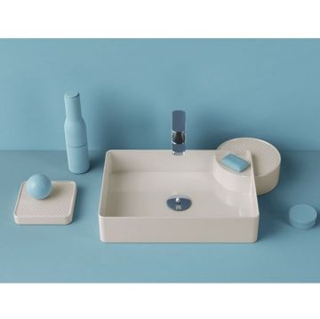 Мыльница настольная керамическая Artceram (Арткерам) Cartesio 18х18 см Белый CAC001 01 00