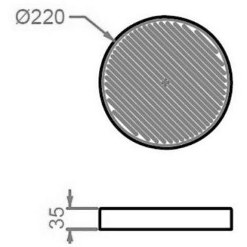 Мыльница настольная керамическая Artceram Cartesio d22 см CAC002 32 00