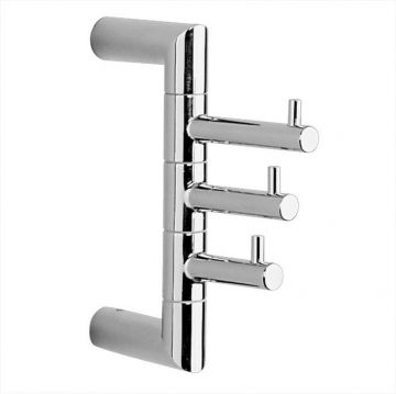 Крючок подвесной тройной Cisal (Кисал) System 3 штуки Хром SY09070021