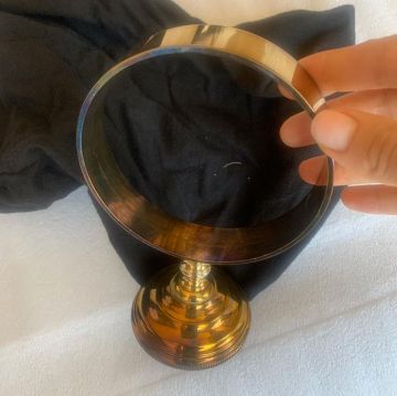 Ерш для унитаза Devon and Devon (Девон И Девон) Gemstone, подвесной в керамической колбе, античная латунь, GEM720-OTS