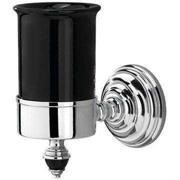 Стакан подвесной Devon and Devon Black Diamond черная керамика хром BLKD503CRNE