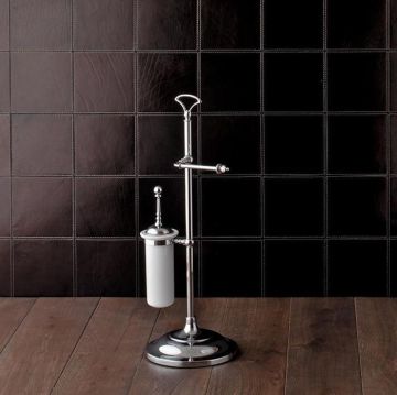 Бумагодержатель и ерш Devon and Devon (Девон И Девон) Single, напольная подставка, 71 см, Хром, SL12CR