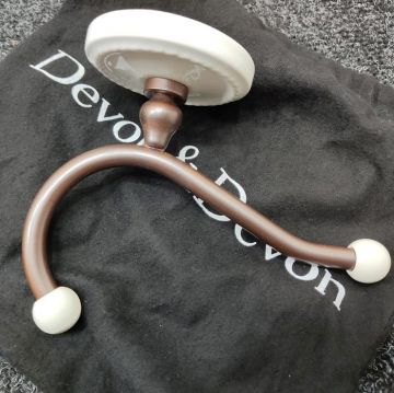 Вешалка-крючок подвесной Devon and Devon (Девон И Девон) Dorothy, состаренная медь/белый, Бронза, DOR413RAME