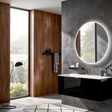 Полотенцедержатель Emco (Емко) Aura подвесной 120 см правый Черный 8560 134 04