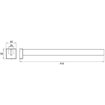 Полотенцедержатель Emco Cue 41.6 см Хром 3250 001 42