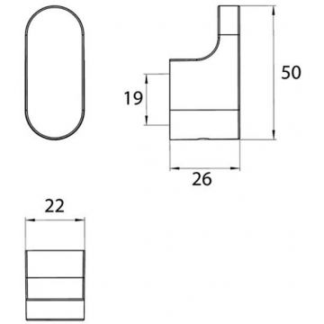 Крючок Emco Flow подвесной 5 см Черный 2775 133 00