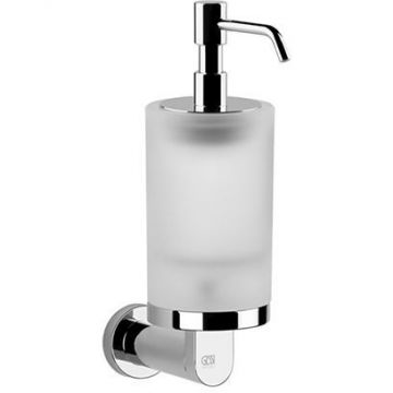 Дозатор для жидкого мыла Gessi Emporio (Гесси Емпорио), подвесной, сатинированное стекло, Хром, 38815#031