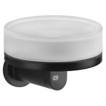 Мыльница подвесная Gessi Emporio (Гесси Емпорио), сатинированное стекло, черный матовый, 38803#299