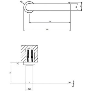 Держатель для туалетной бумаги Gessi Emporio (Гесси Емпорио), подвесной, Finox Brushed Nickel, 38849#149