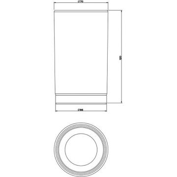 Стакан настольный Gessi Emporio (Гесси Емпорио), сатинированное стекло, размер: XL, Черный матовый, 38833#299