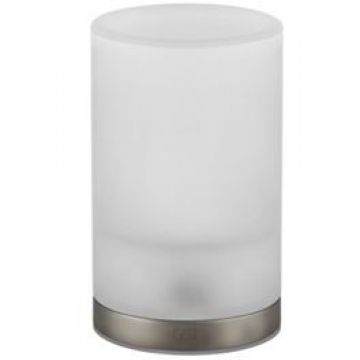 Стакан настольный Gessi Emporio (Гесси Емпорио), сатинированное стекло, Finox Brushed Nickel, 38833№ 149