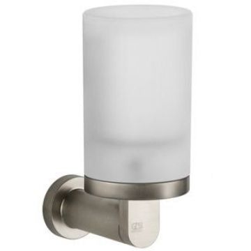 Стакан подвесной Gessi Emporio (Гесси Емпорио), сатинированное стекло, Finox Brushed Nickel, 38809#149