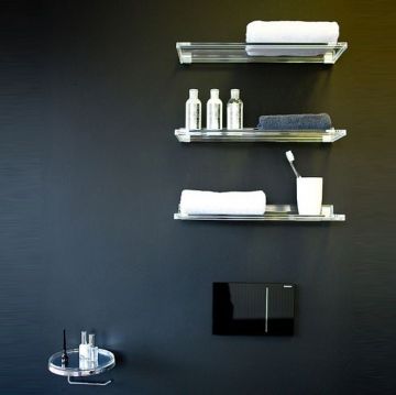 Полка Laufen (Лауфен) Kartell подвесная 450х155 мм прозрачный кристал 3.8533.0.084.000.1