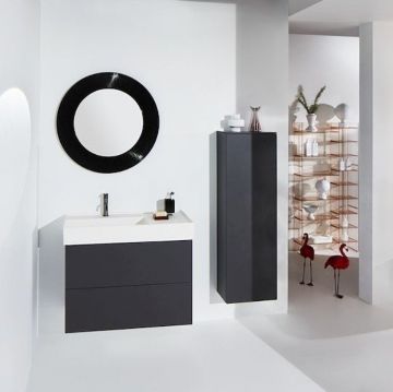 Стакан Laufen (Лауфен) Kartell настольный пластиковый 7х7х12 см плотный черный 3.8233.0.091.000.1