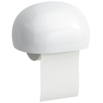 Держатель туалетной бумаги Laufen (Лауфен) Alessi One подвесной с крышкой, белый, 8.7097.0.000.000.1