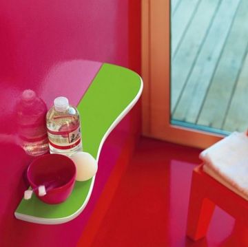 Полка подвесная керамическая Laufen (Лауфен) Florakids 550х130х55 мм Белый 8.7703.1.072.000.1