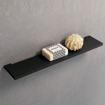 Полка Novellini (Новеллини) Kuadra алюминиевая 30х9.7 см Черный матовый R90AKFME30-H