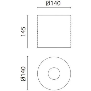 Контейнер для салфеток Oasis (Оазис) Defile настольный Золото 0AGD021OR
