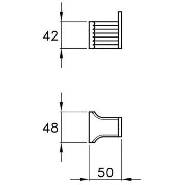 Крючок подвесной Stella (Стелла) Casanova, 1082, Хром, CS 10020 CR00
